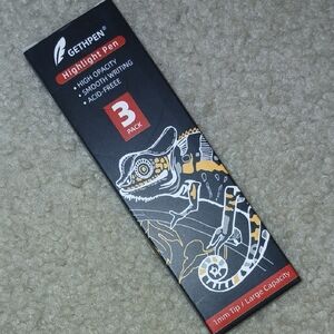Gethpen Highlight Pens 1mm Tip 3 Pack